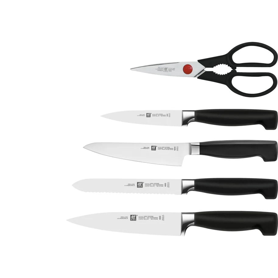 6tlg. Four Star Messerblock Lady Block schwarz