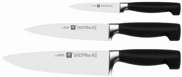 3tlg. Four Star Messerset (Spick- Fleisch-+ Kochmesser)