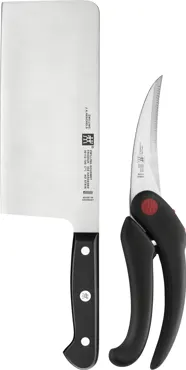 2tlg. Gourmet Messerset (Hackm.+Schere)