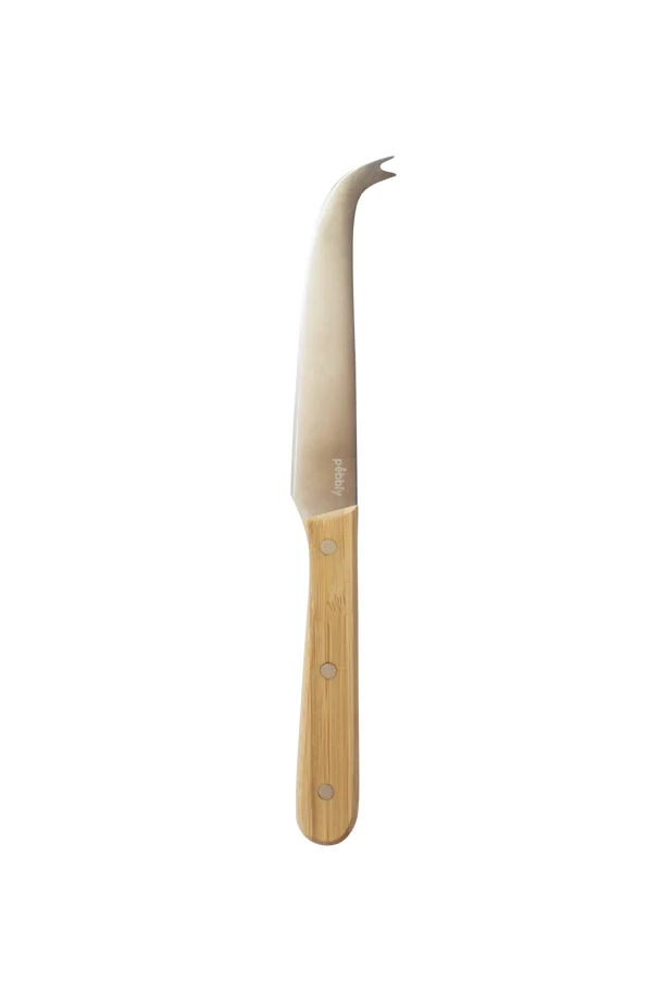 2er Set Käsemesser, Bambus u. Edelstahl, 22cm