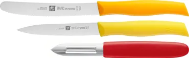 3tlg. TWIN Grip Messerset (Universalm., Spickm., Schäler)