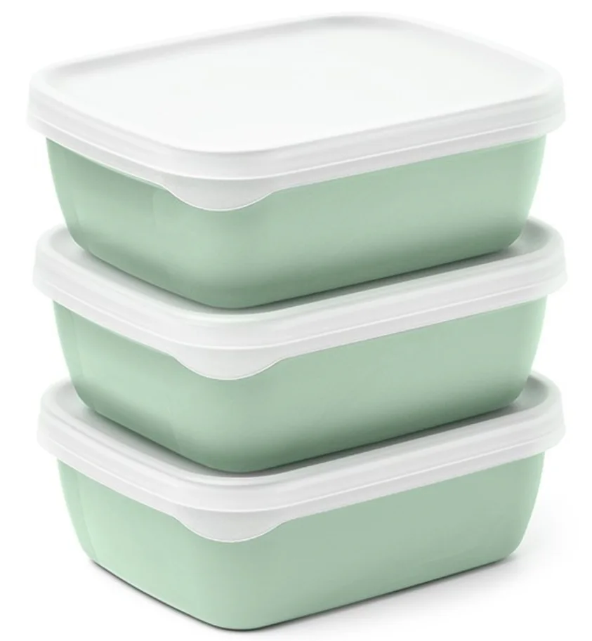 3er Set Optifridge Bio 600ml 122X153X57mm grün