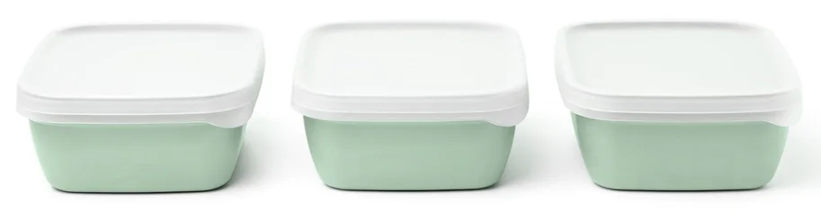 3er Set Optifridge Bio 600ml 122X153X57mm grün