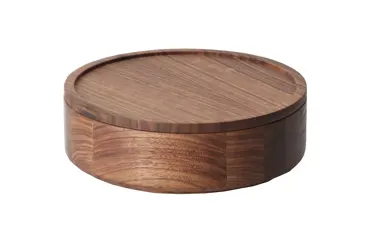 Walnuss Dose, 19x19xH6cm