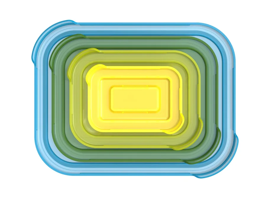 Nest Glas Vorratsbehälter 4tlg. 0.13 0.55 1.3 2.5L