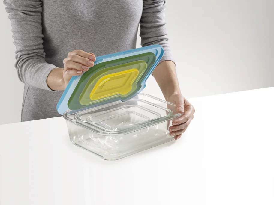 Nest Glas Vorratsbehälter 4tlg. 0.13 0.55 1.3 2.5L