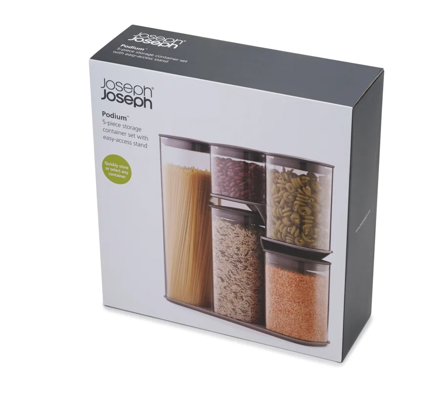 Food Store Podium 5tlg., grau