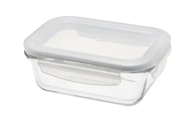 Ofenglas Behälter mit Deckel rechteckig 0.38lt 15x11x5.7cm
