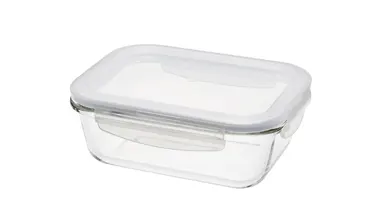 Ofenglas Behälter mit Deckel rechteckig 0.63lt 17.5x13x6.4cm