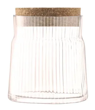 Gio Line Behälter mit Korkverschluss H12.5cm transparent