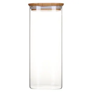 Vorratsglas mit Bambusdeckel 2.2l 11x11x30cm