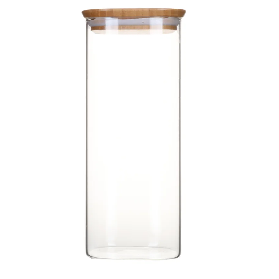 Vorratsglas mit Bambusdeckel 2.2l 11x11x30cm