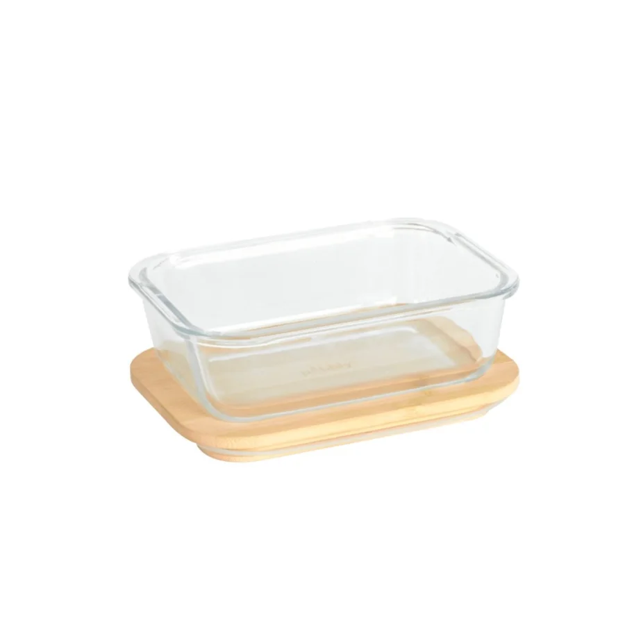 Vorratsglas mit Bambusd., 65cl, 17x12.5x6cm