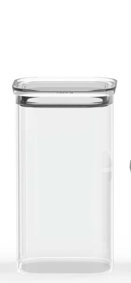 Vorratsglas mit Glasdeckel 1.4l 11x11x20cm