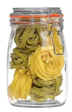 Aufbewahrungsglas mit Bügelverschluss 1l