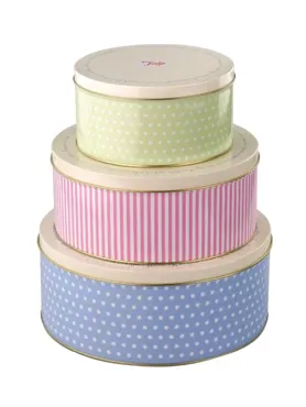 3 Set Guetzli-Dosen D25.5/22/17cm