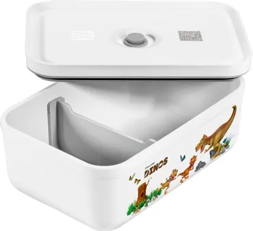 Vakuum-Lunchbox L, Kunststoff,Dino, 21.7x14.6x9.1cm - 1.3L