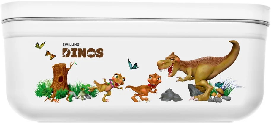 Vakuum-Lunchbox L, Kunststoff,Dino, 21.7x14.6x9.1cm - 1.3L