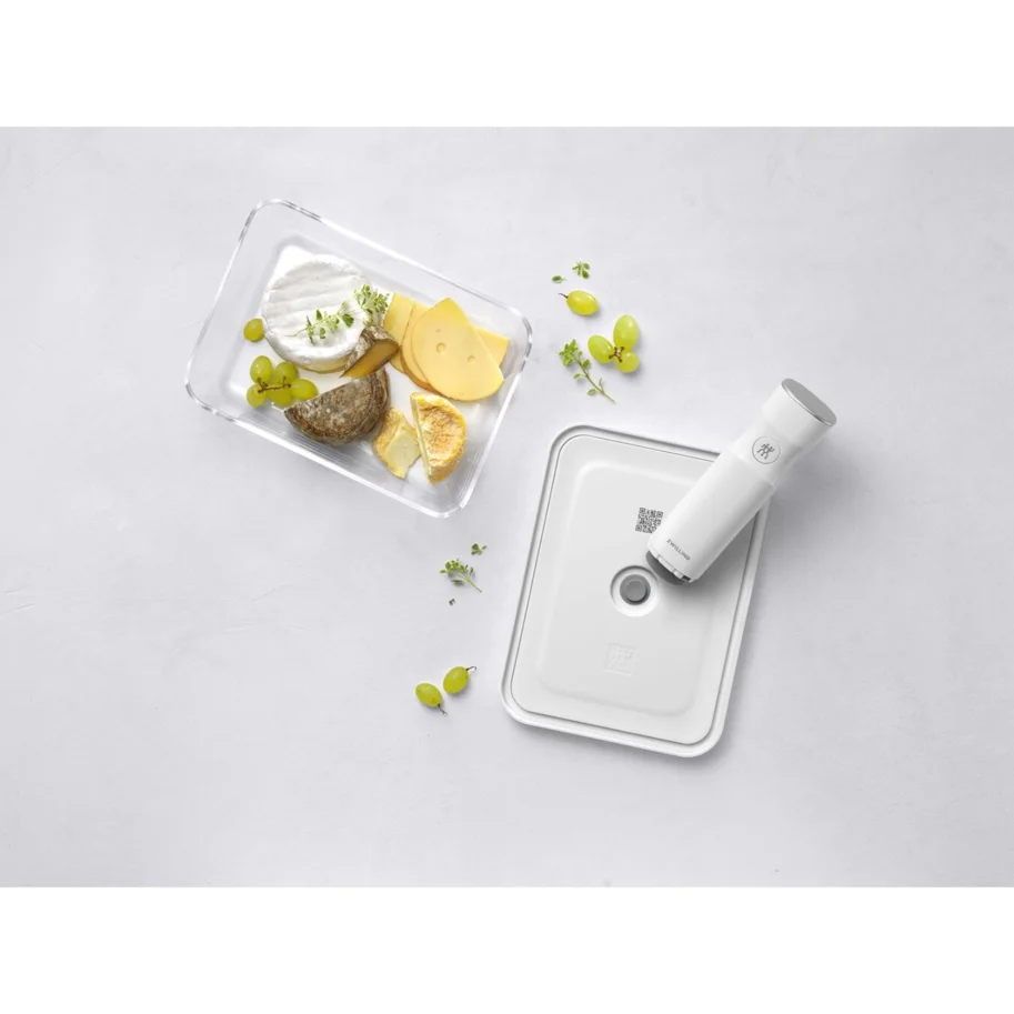 Vakuumbox-Kühlschrankbox, Glas, 24.1x18.1x9.7cm - 2.0L