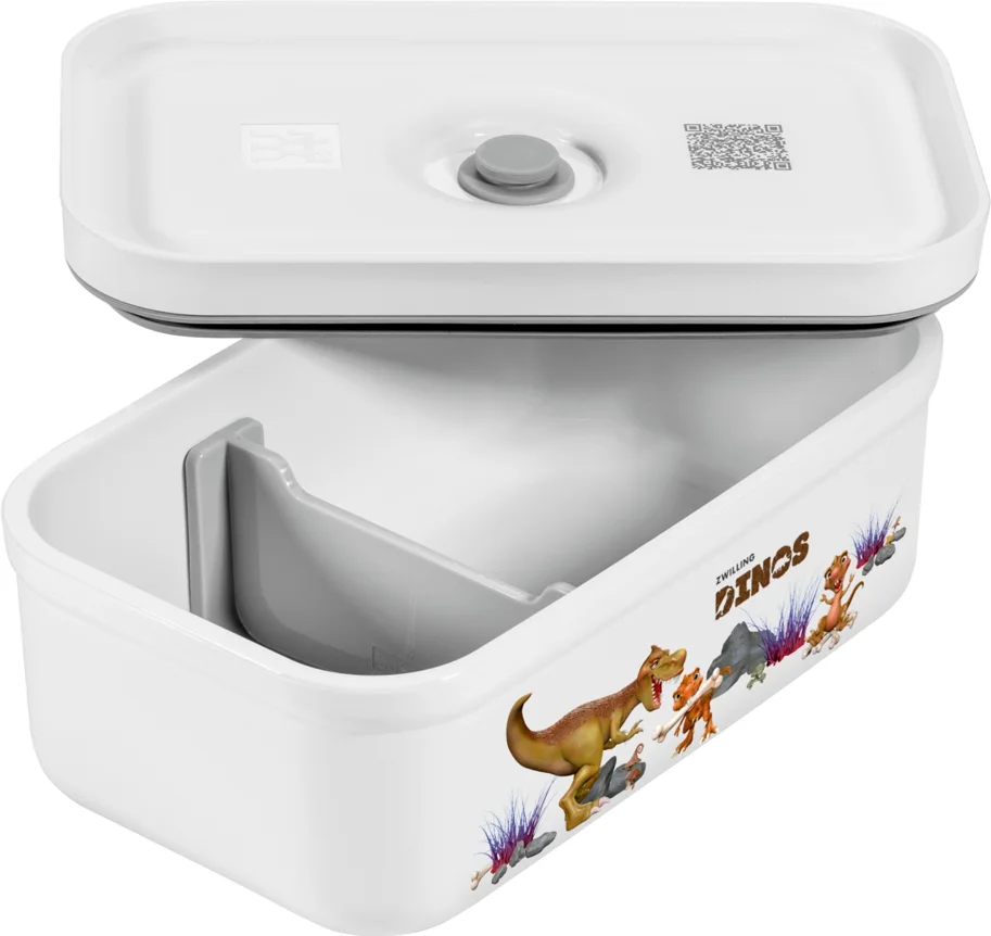 Vakuum-Lunchbox M, Kunststoff,Dino, 18.5x11.5x7.6cm - 0.85L