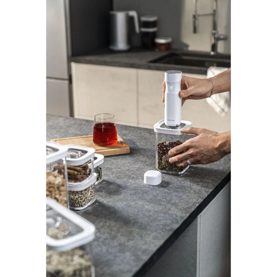 Cube Box L, 7.6x21.4x21.4cm, 1.6l, Transparent-weiss