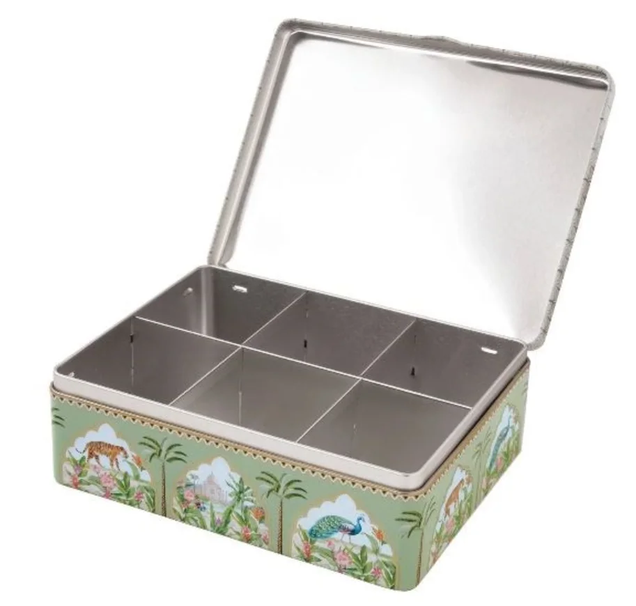 Paradis Sauvage Teebox mit 6 Fächer, 20.5x16x7cm