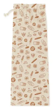 Brotbeutel aus Bio-Baumwolle braun, 65x20cm