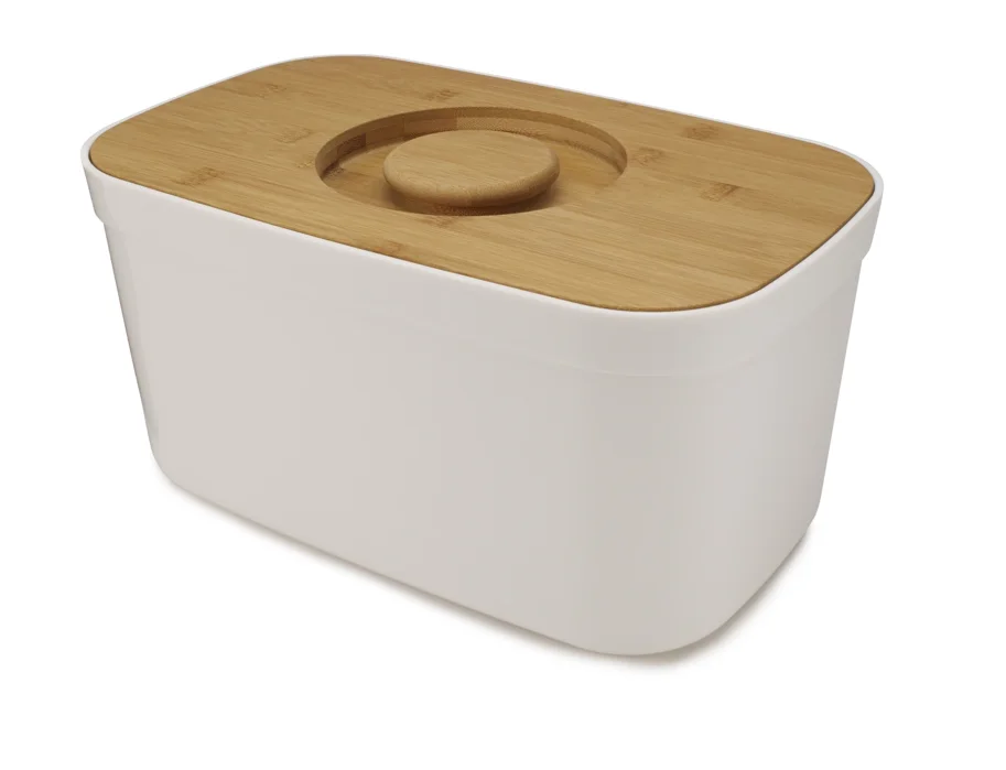 Brotbox Polypropylen Bambus, weiss, 37x18x22cm