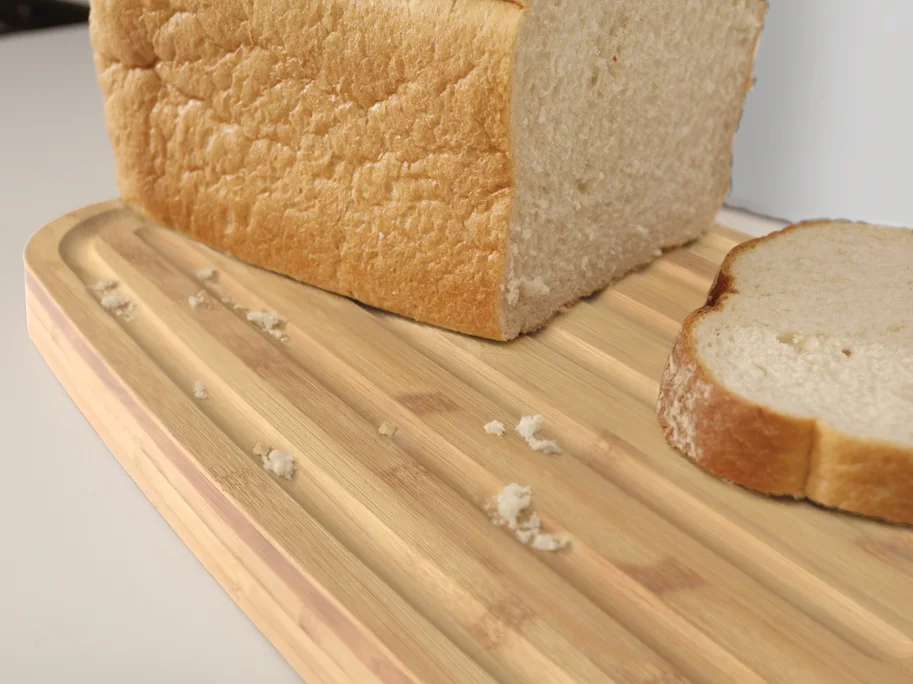 Brotbox Polypropylen Bambus, weiss, 37x18x22cm