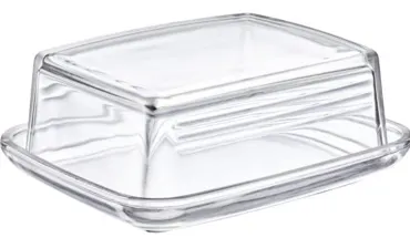 Butterdose Glas, 14.3x11.8cm