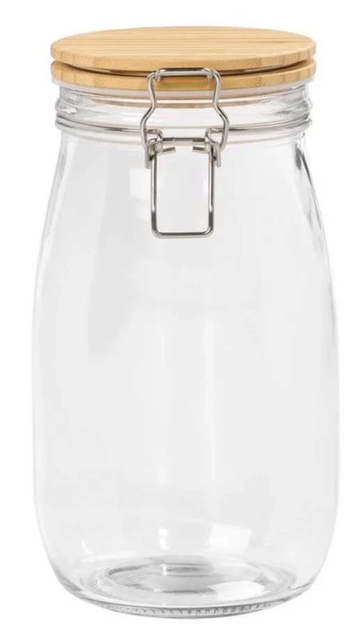 Aufbewahrungsglas mit Bambusdeckel 980ml