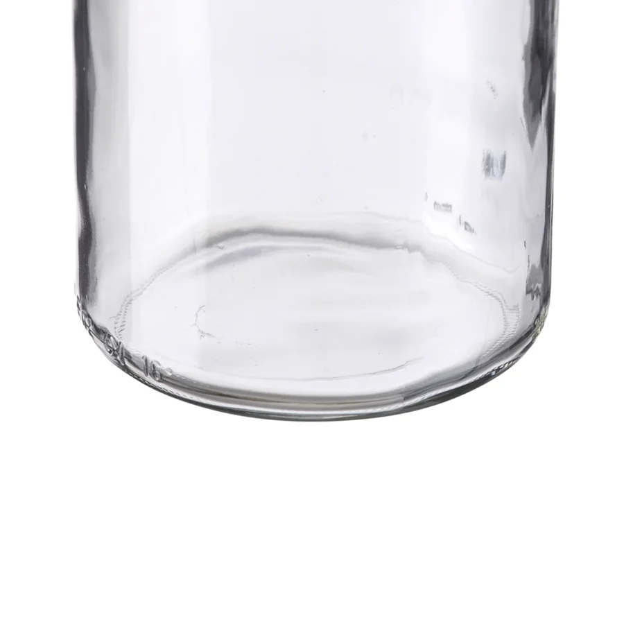Sturzglas 440ml, m. rot-weiss Deckel, 82 mm