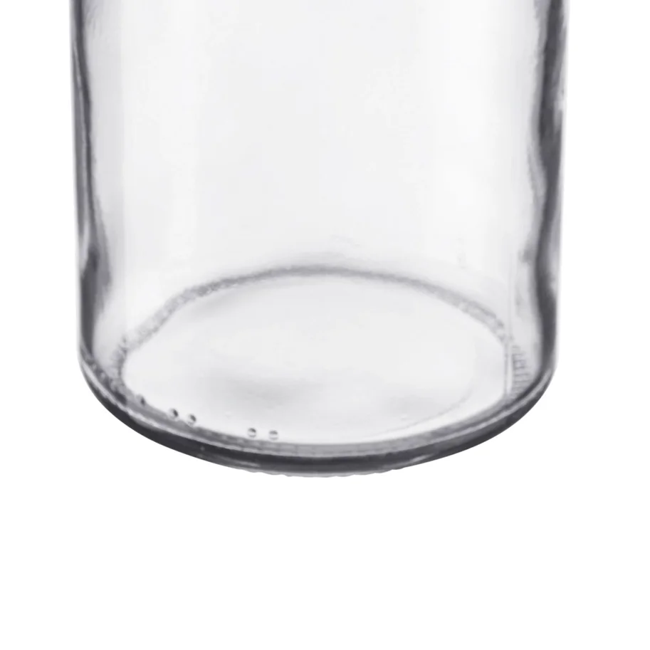 Sturzglas 230ml, m. rot-weiss Deckel, 66 mm