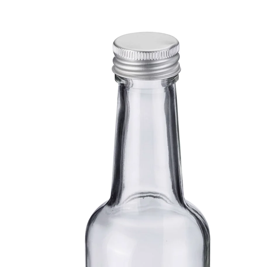 Gradhalsflasche 250ml, m. 28 mm Schraubdeckel