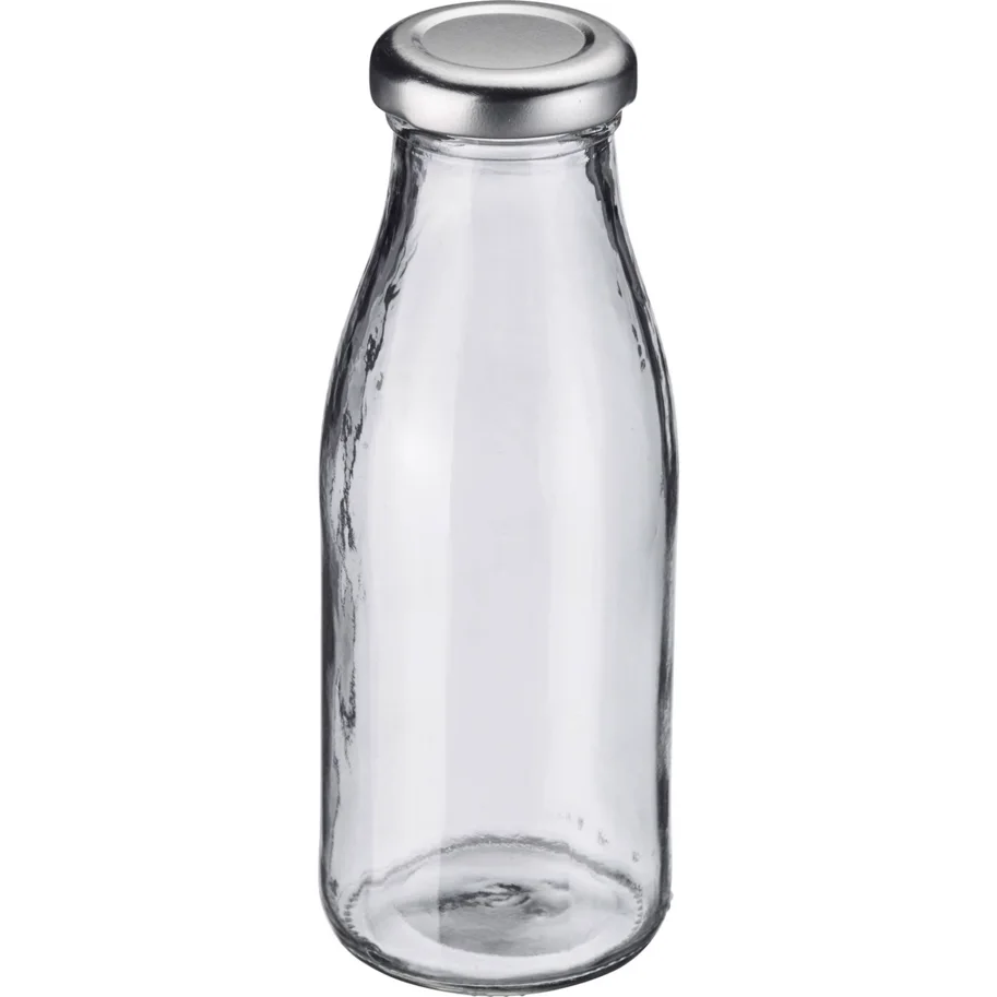 Milch-, Saft- und Smoothieflasche 250ml, rund