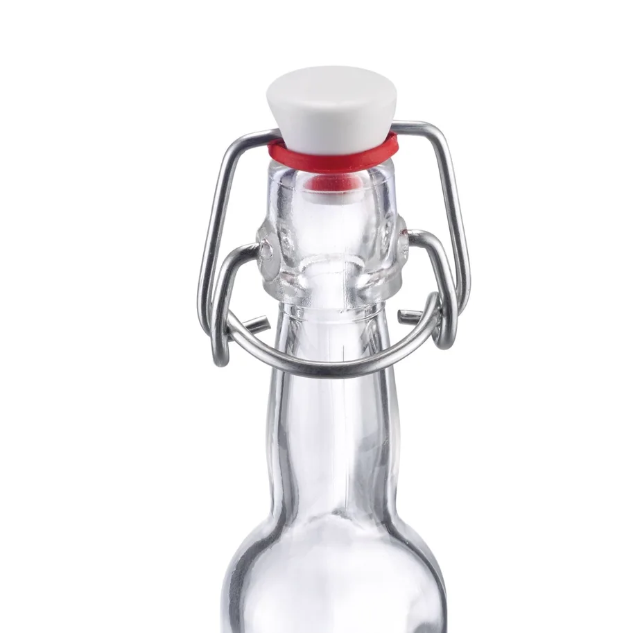 Mini-Bügelverschlussflasche rund, 40ml