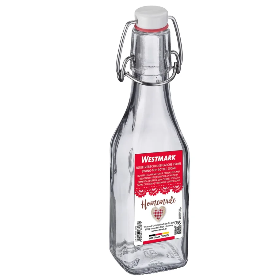 Bügelverschlussflasche 250ml, m. Anhänger
