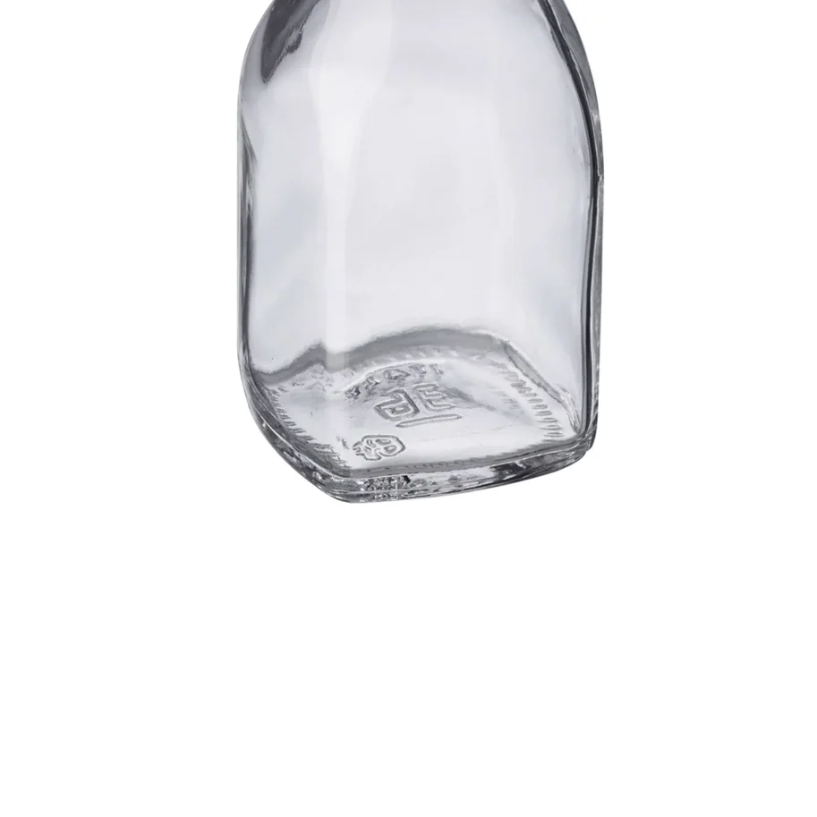 Bügelverschlussflasche eckig, 125ml
