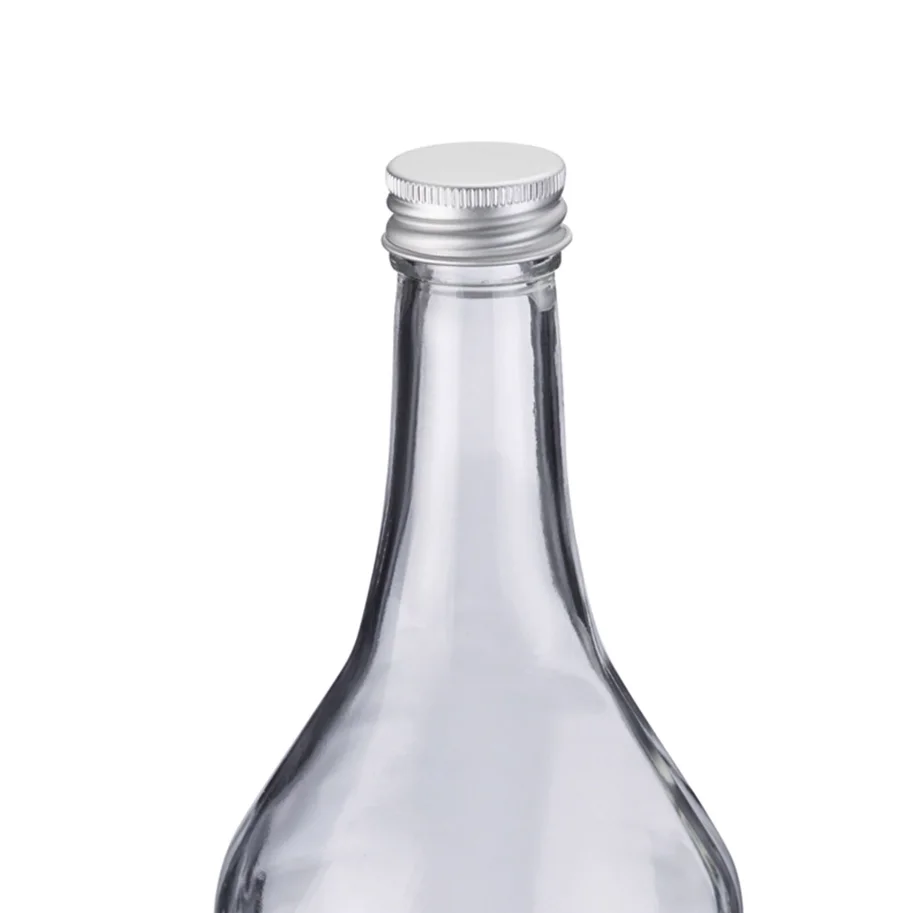 Gradhalsflasche 1 l, m. 28 mm Schraubdeckel