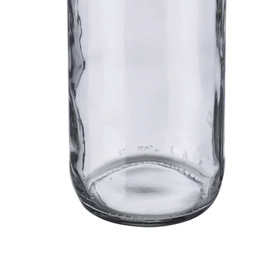 Gradhalsflasche 1 l, m. 28 mm Schraubdeckel