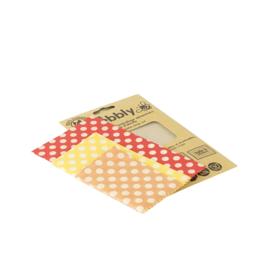 3er Set Bienenwachstücher, S-M-L