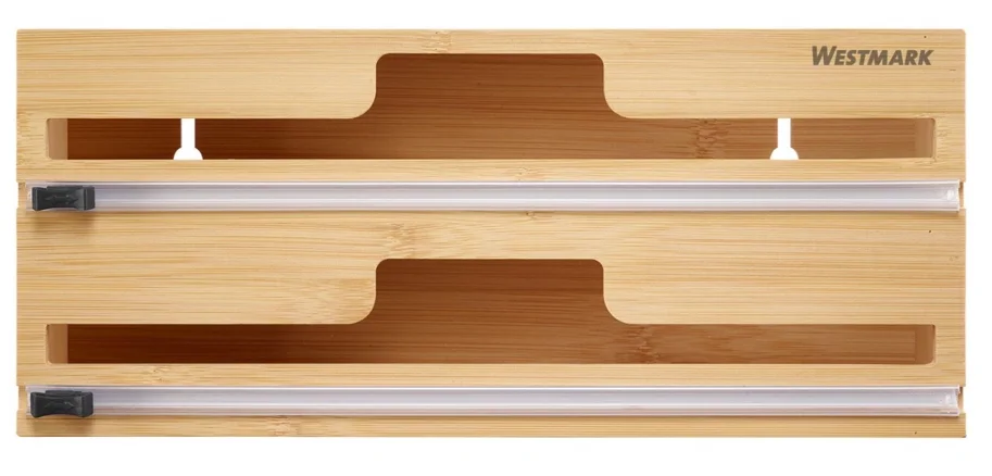 Folienspender mit Schneidvorrichtung,Breite 31cm, Bambus