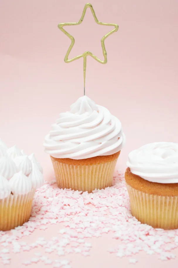 3er Set Spritztüllen Edelstahl für Cupcakes