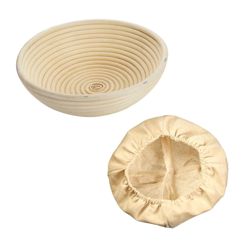 Set Gärkorb rund mit Bezug D24.5 x 8.5cm