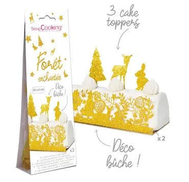 Cake-wrapper u. Topper Zauberwald