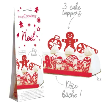 Cake-wrapper u. Topper Weihnachten