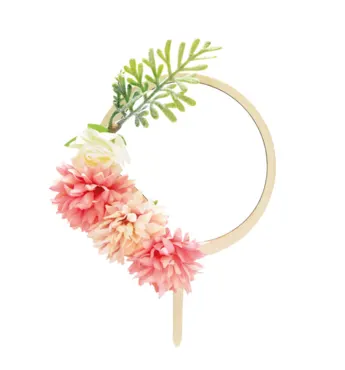 Cake Topper Boho Blumen