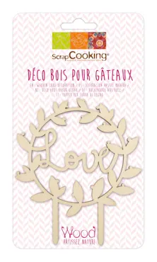 Cake Topper aus Holz Love