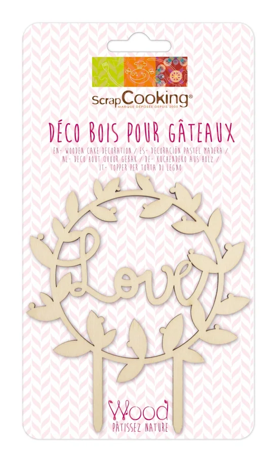 Cake Topper aus Holz Love