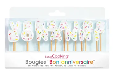 15-tlg. Set Kerzen Bon anniversaire